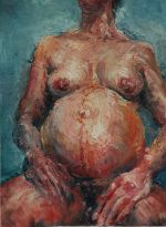 Pregnant torso 1995 by Poh Sum Wong